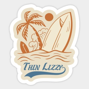 Vintage summer thin lizzy Sticker